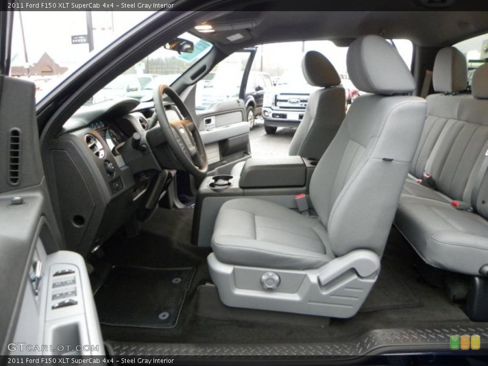Steel Gray Interior Photo for the 2011 Ford F150 XLT SuperCab 4x4 #41568671