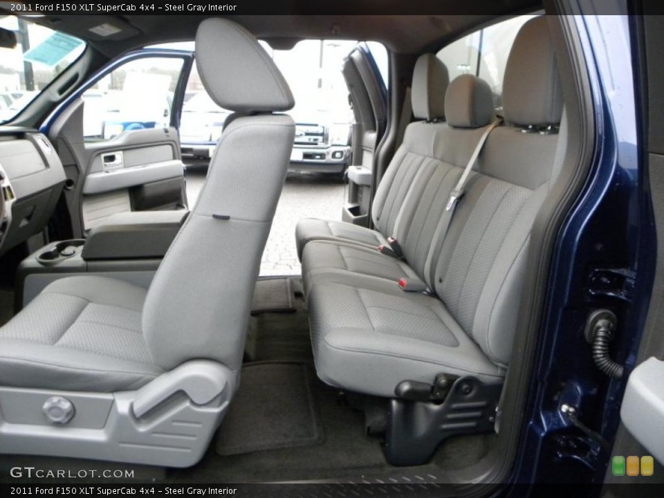 Steel Gray Interior Photo for the 2011 Ford F150 XLT SuperCab 4x4 #41568695