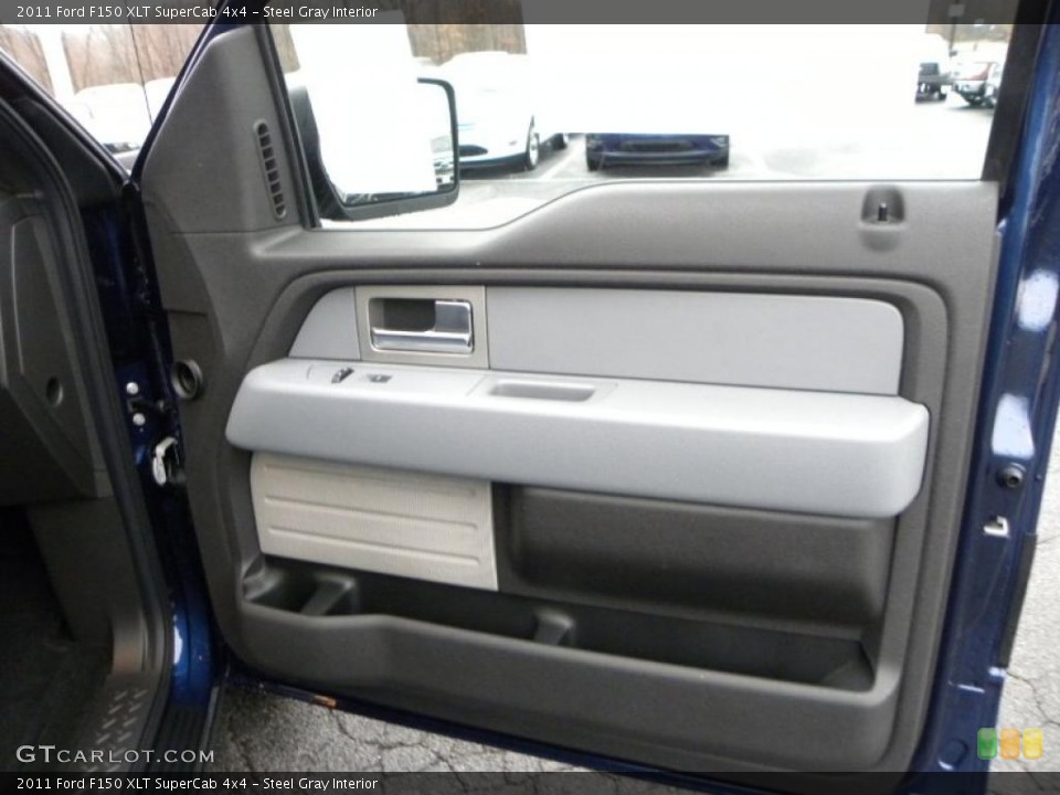 Steel Gray Interior Door Panel for the 2011 Ford F150 XLT SuperCab 4x4 #41568759