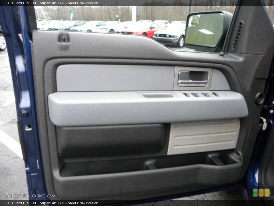 Steel Gray Interior Door Panel for the 2011 Ford F150 XLT SuperCab 4x4 #41568875