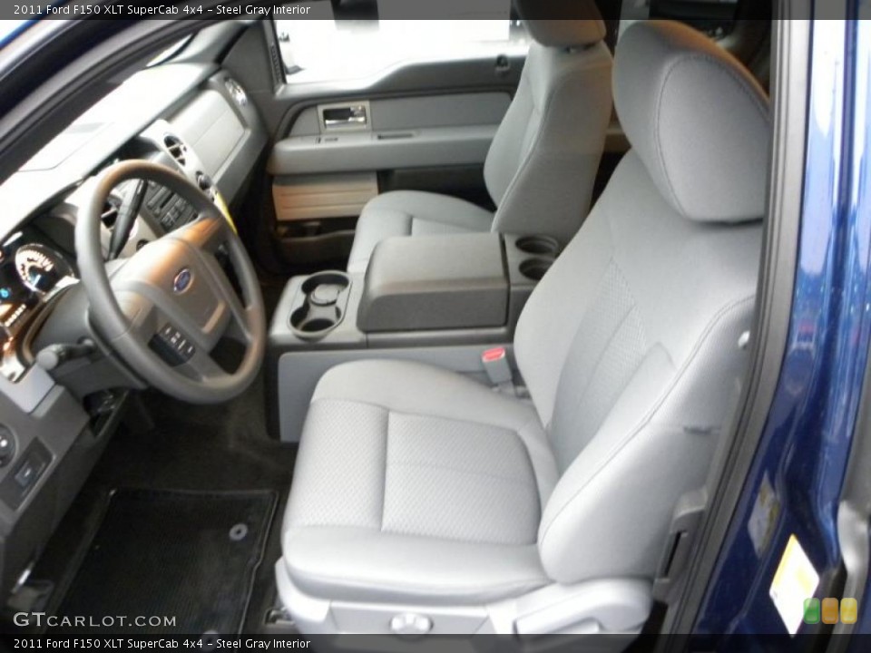 Steel Gray Interior Photo for the 2011 Ford F150 XLT SuperCab 4x4 #41568915