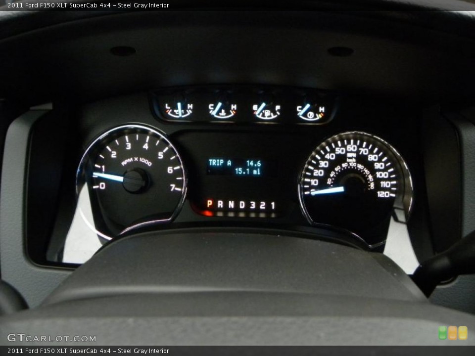 Steel Gray Interior Gauges for the 2011 Ford F150 XLT SuperCab 4x4 #41568939