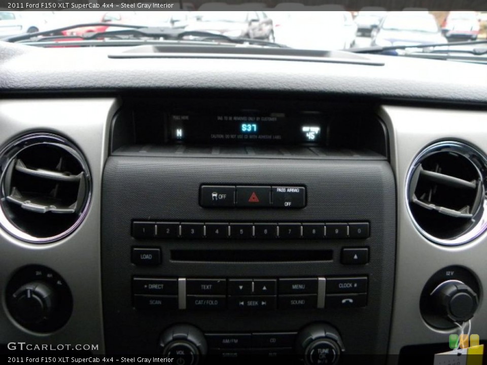 Steel Gray Interior Controls for the 2011 Ford F150 XLT SuperCab 4x4 #41568959