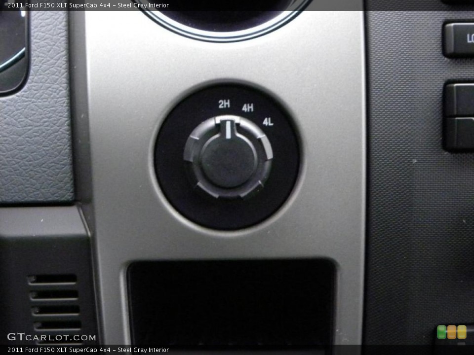 Steel Gray Interior Controls for the 2011 Ford F150 XLT SuperCab 4x4 #41569039