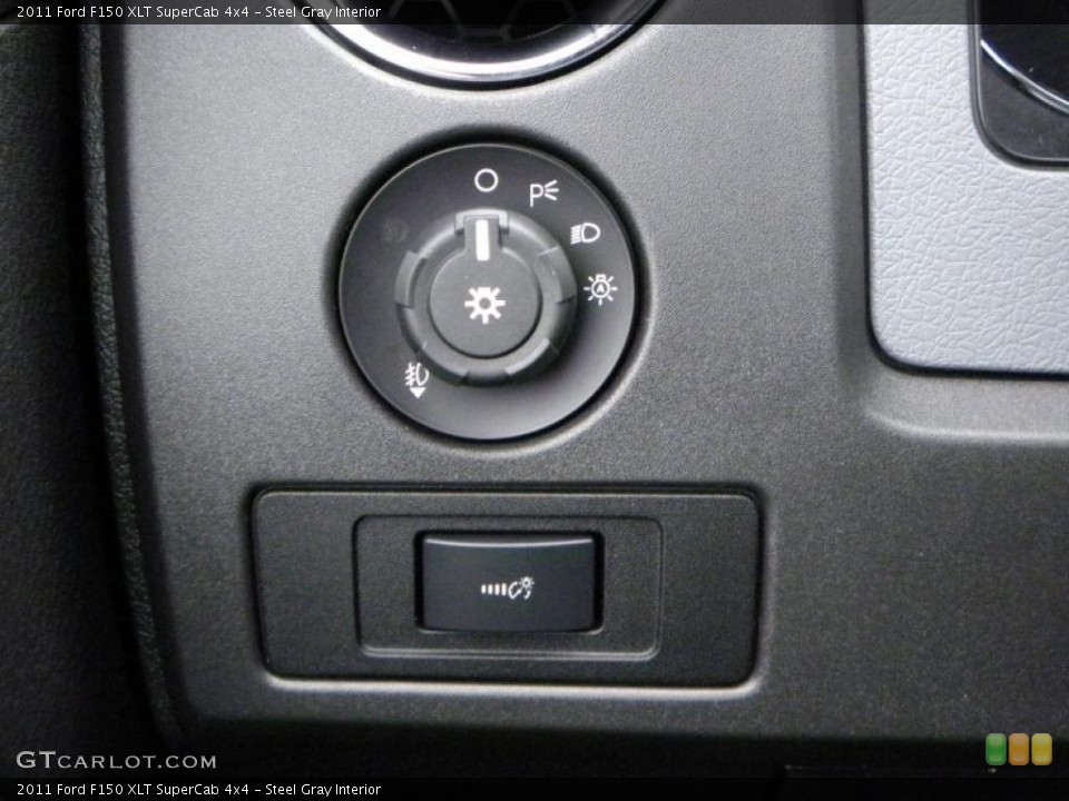 Steel Gray Interior Controls for the 2011 Ford F150 XLT SuperCab 4x4 #41569127
