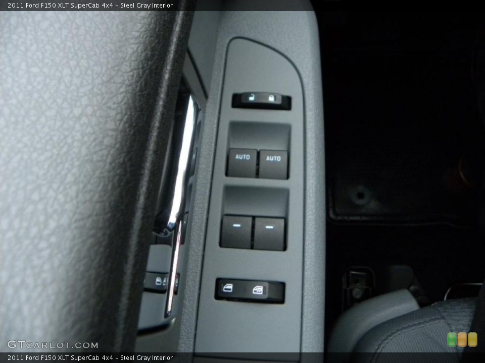 Steel Gray Interior Controls for the 2011 Ford F150 XLT SuperCab 4x4 #41569147