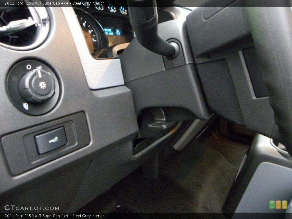 Steel Gray Interior Controls for the 2011 Ford F150 XLT SuperCab 4x4 #41569167