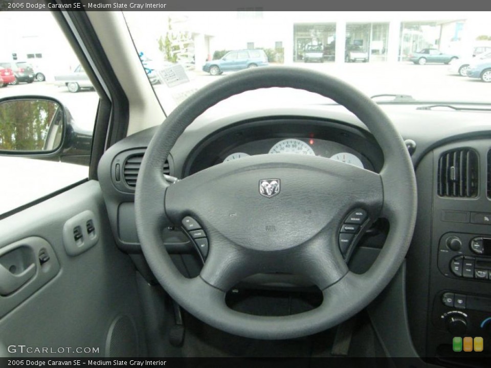 Medium Slate Gray Interior Steering Wheel for the 2006 Dodge Caravan SE #41570099
