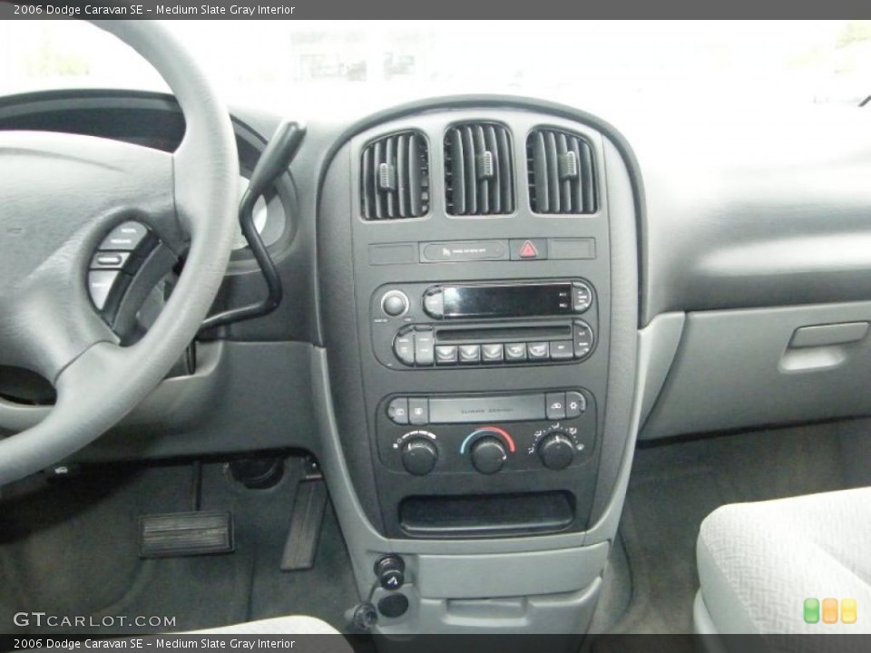 Medium Slate Gray Interior Controls for the 2006 Dodge Caravan SE #41570115