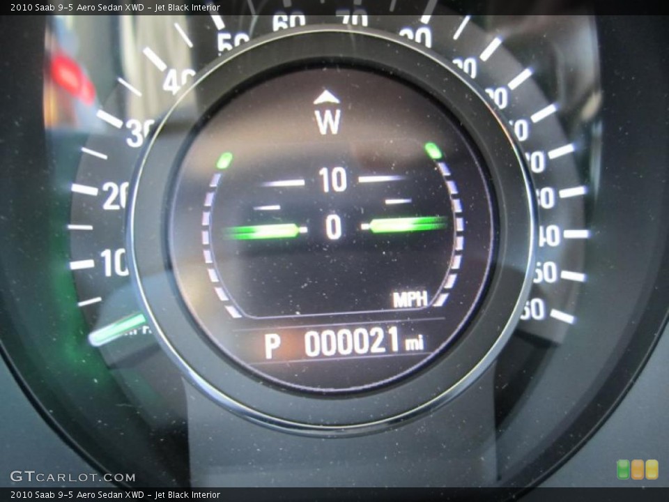 Jet Black Interior Gauges for the 2010 Saab 9-5 Aero Sedan XWD #41571075