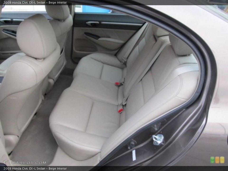 Beige Interior Photo for the 2009 Honda Civic EX-L Sedan #41572947