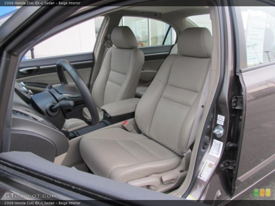 Beige Interior Photo for the 2009 Honda Civic EX-L Sedan #41573015