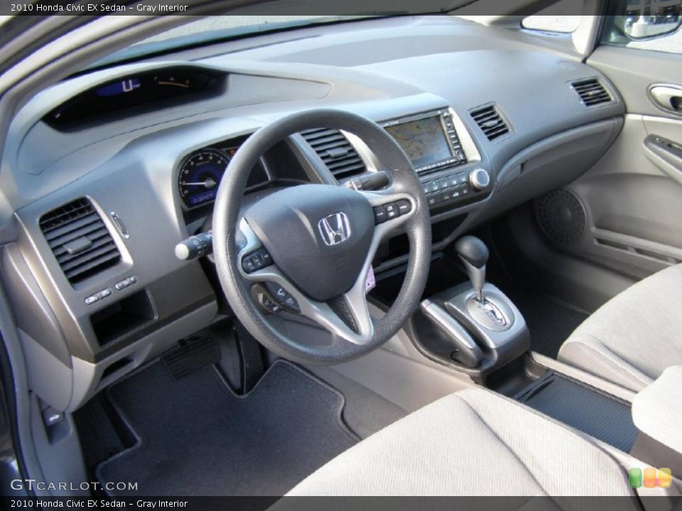 Gray Interior Prime Interior for the 2010 Honda Civic EX Sedan #41576735