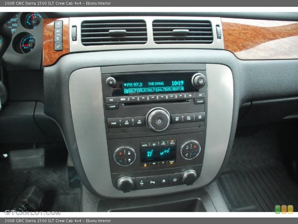 Ebony Interior Controls for the 2008 GMC Sierra 1500 SLT Crew Cab 4x4 #41578183