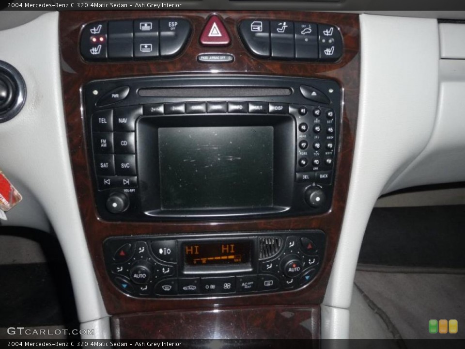 Ash Grey Interior Controls for the 2004 Mercedes-Benz C 320 4Matic Sedan #41579515