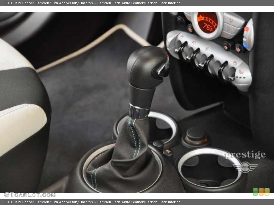 Camden Tech White Leather/Carbon Black Interior Transmission for the 2010 Mini Cooper Camden 50th Anniversary Hardtop #41581147