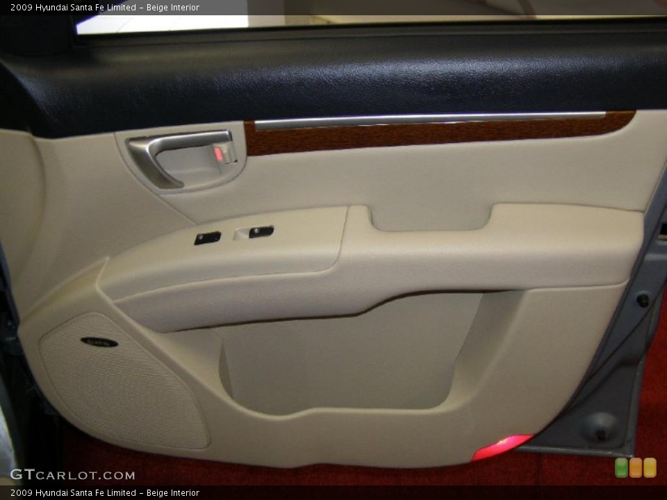 Beige Interior Door Panel for the 2009 Hyundai Santa Fe Limited #41581755