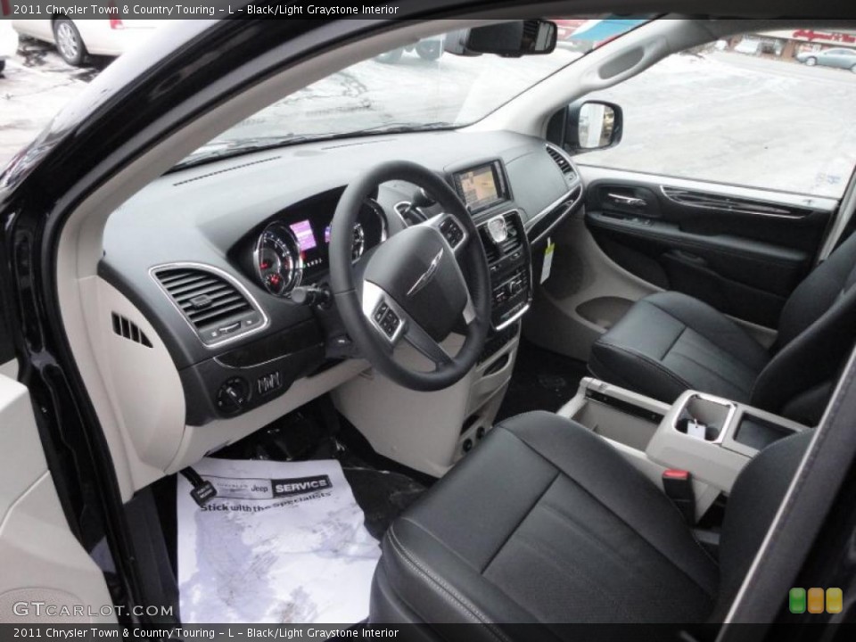 Black/Light Graystone Interior Photo for the 2011 Chrysler Town & Country Touring - L #41581875