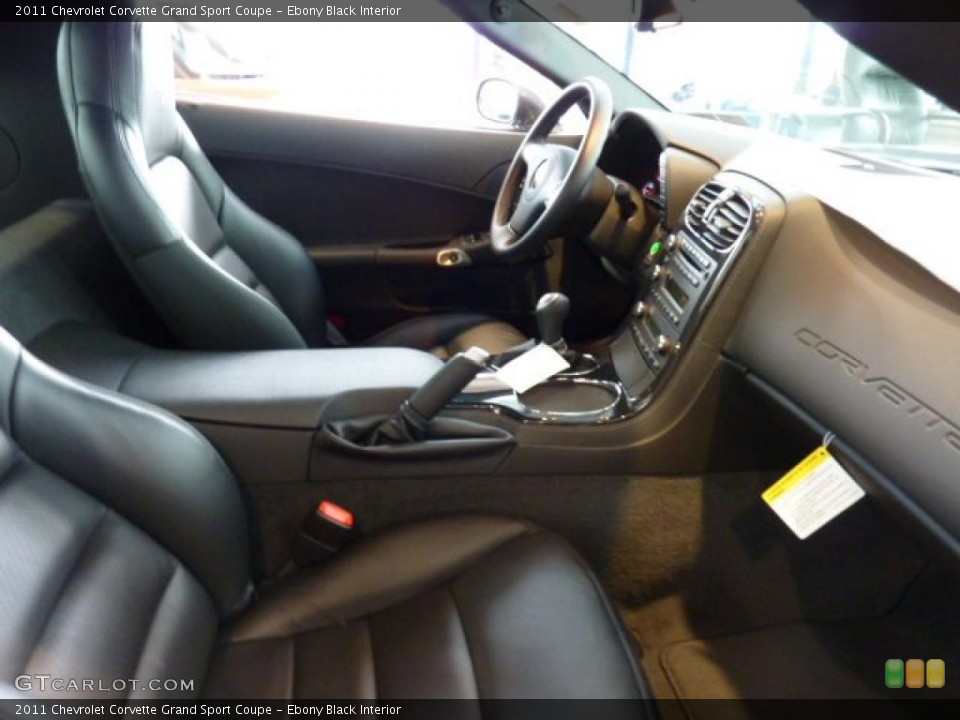 Ebony Black Interior Photo for the 2011 Chevrolet Corvette Grand Sport Coupe #41582367