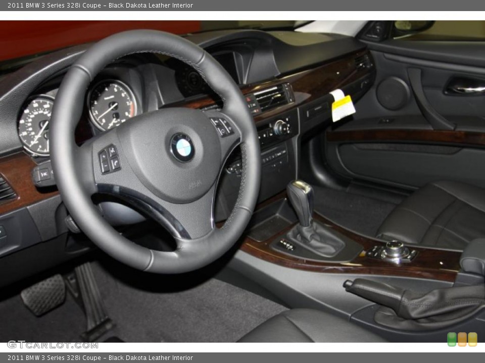 Black Dakota Leather Interior Prime Interior for the 2011 BMW 3 Series 328i Coupe #41582607