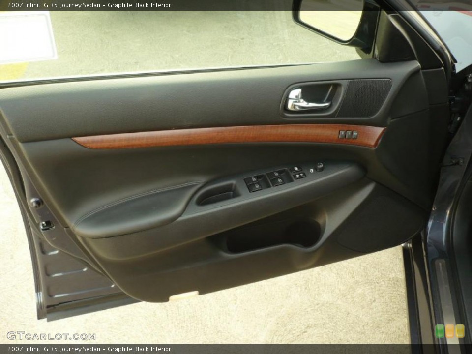Graphite Black Interior Door Panel for the 2007 Infiniti G 35 Journey Sedan #41587155