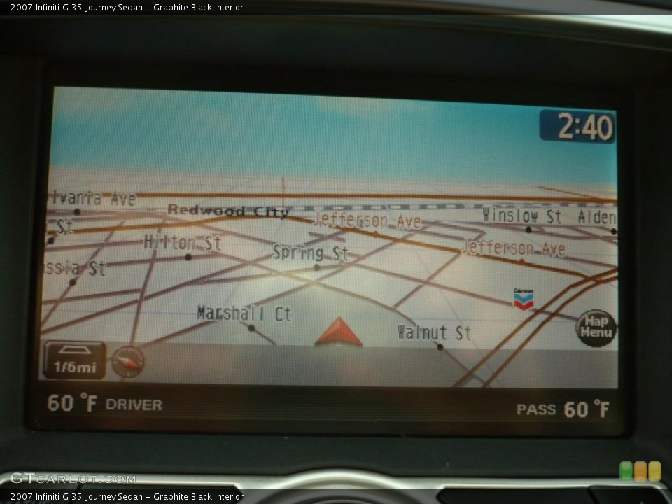 Graphite Black Interior Navigation for the 2007 Infiniti G 35 Journey Sedan #41587343