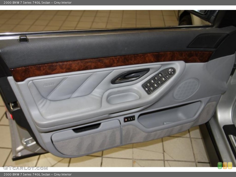 Grey Interior Door Panel for the 2000 BMW 7 Series 740iL Sedan #41587475