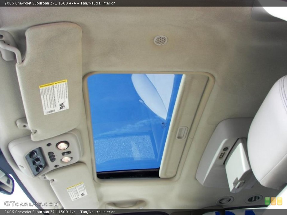 Tan/Neutral Interior Sunroof for the 2006 Chevrolet Suburban Z71 1500 4x4 #41587947