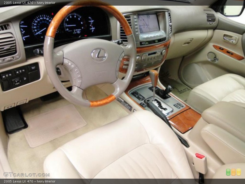 Ivory 2005 Lexus LX Interiors