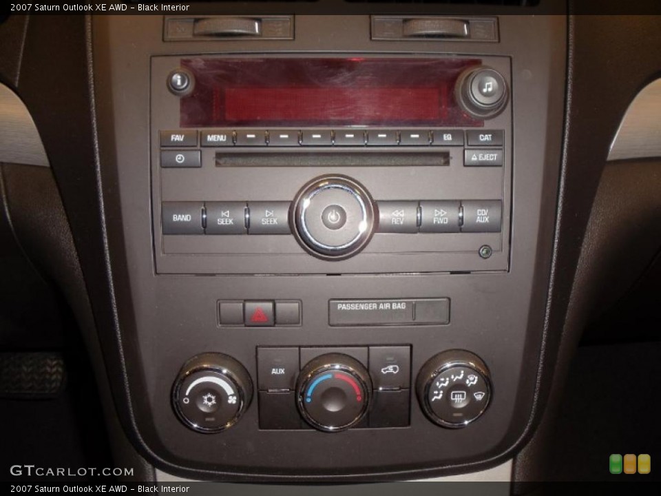 Black Interior Controls for the 2007 Saturn Outlook XE AWD #41595475