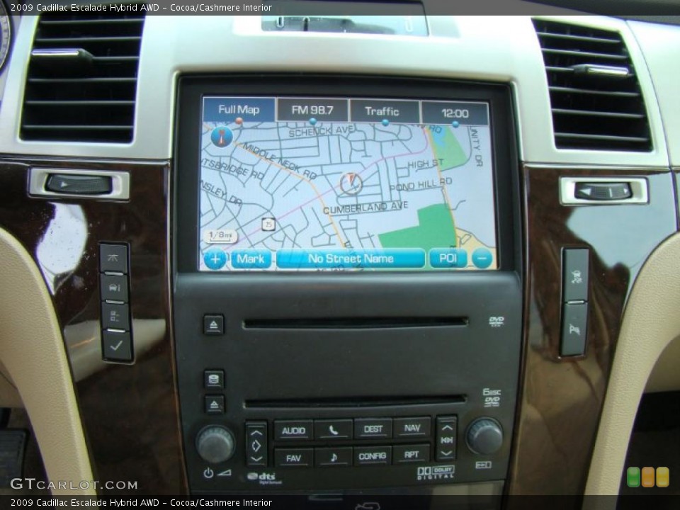 Cocoa/Cashmere Interior Navigation for the 2009 Cadillac Escalade Hybrid AWD #41596689
