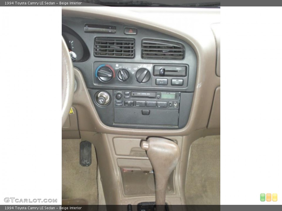 Beige Interior Controls for the 1994 Toyota Camry LE Sedan #41598721