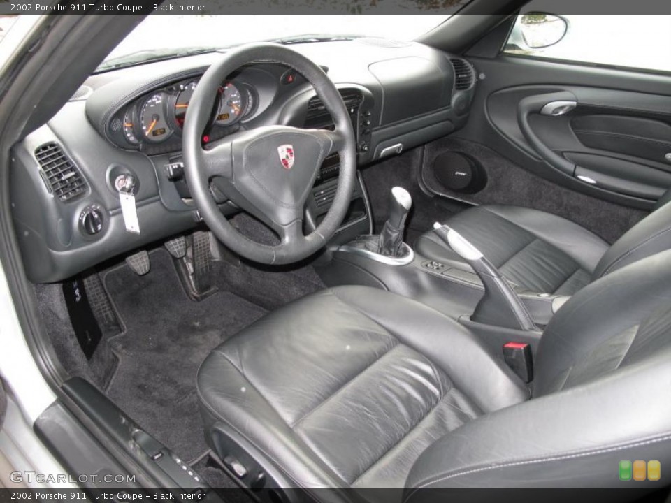Black Interior Prime Interior for the 2002 Porsche 911 Turbo Coupe #41599117