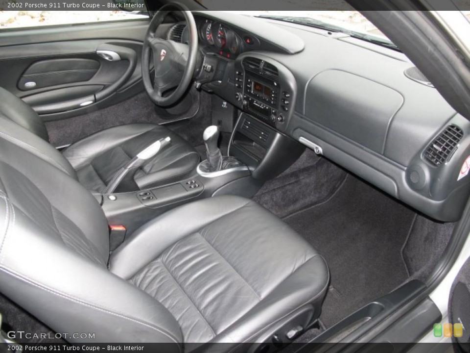 Black Interior Dashboard for the 2002 Porsche 911 Turbo Coupe #41599153
