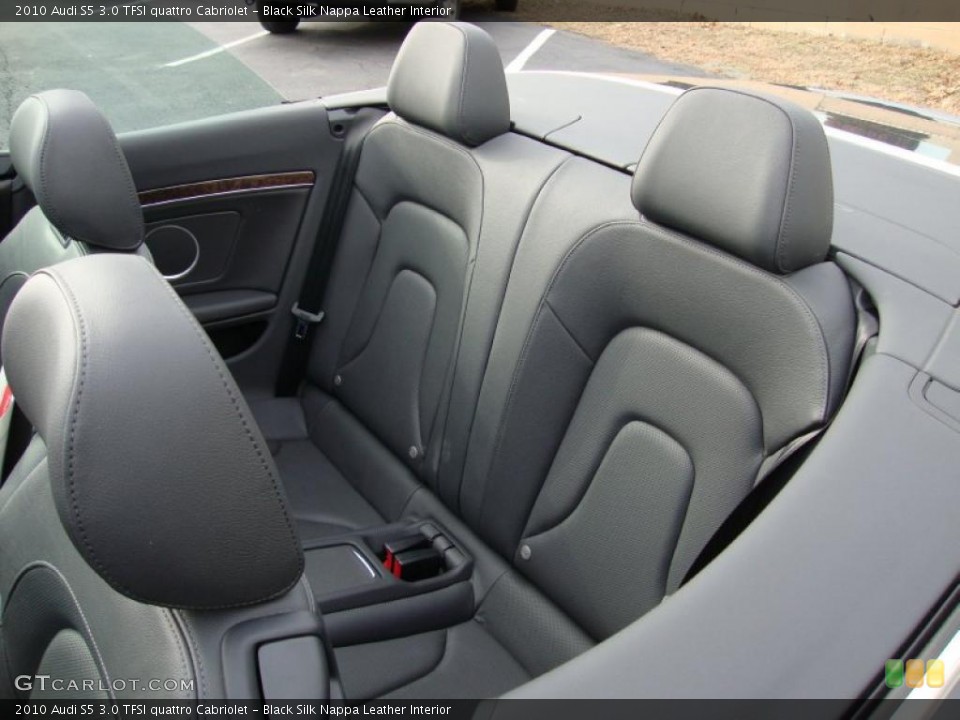 Black Silk Nappa Leather Interior Photo for the 2010 Audi S5 3.0 TFSI quattro Cabriolet #41600133