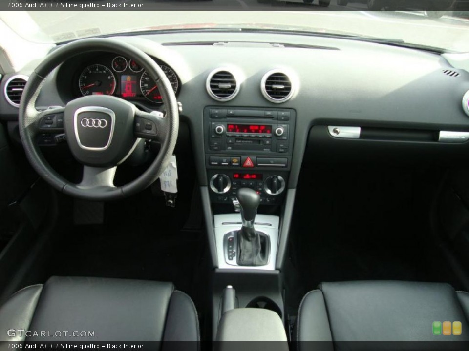 Black Interior Dashboard for the 2006 Audi A3 3.2 S Line quattro #41600753