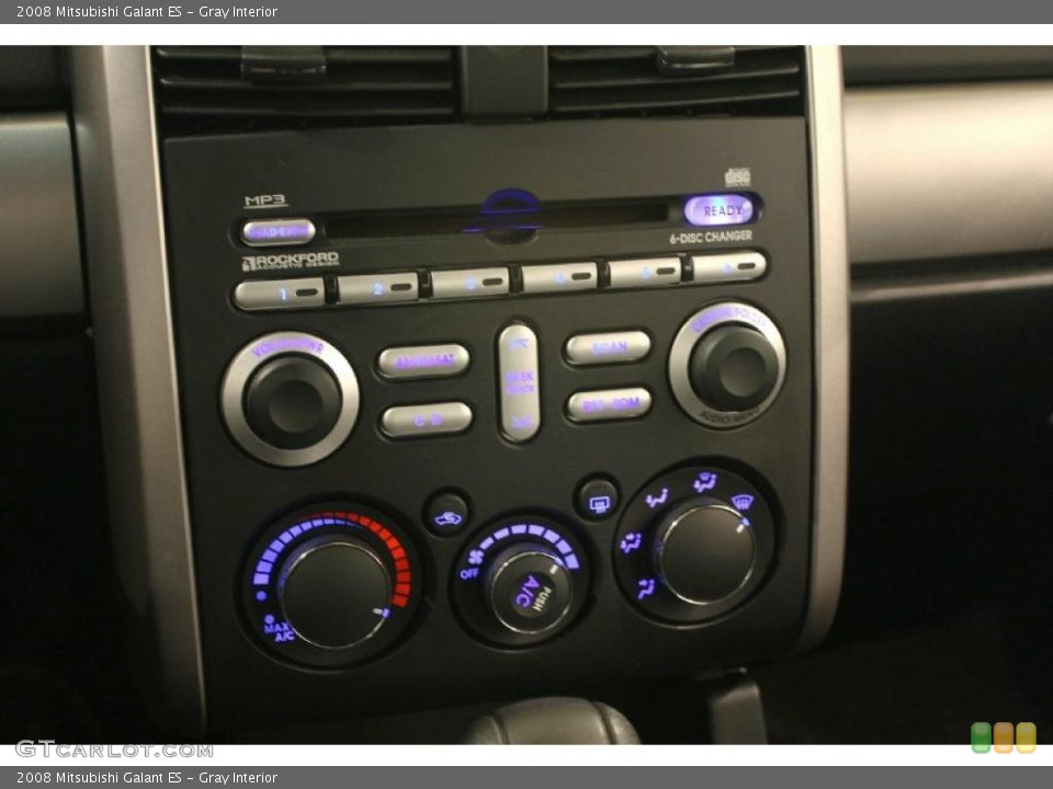 Gray Interior Controls for the 2008 Mitsubishi Galant ES #41602777