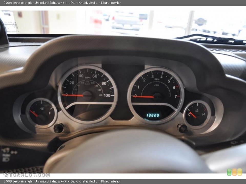 Dark Khaki/Medium Khaki Interior Gauges for the 2009 Jeep Wrangler Unlimited Sahara 4x4 #41602797