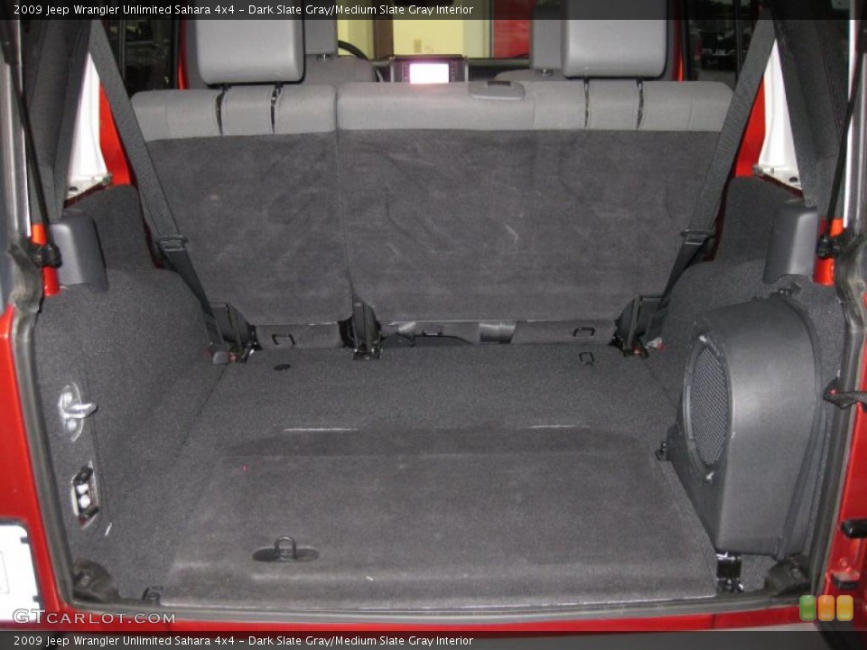 Dark Slate Gray/Medium Slate Gray Interior Trunk for the 2009 Jeep Wrangler Unlimited Sahara 4x4 #41603425