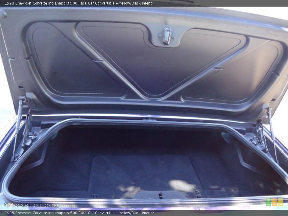 Yellow/Black Interior Trunk for the 1998 Chevrolet Corvette Indianapolis 500 Pace Car Convertible #41603717