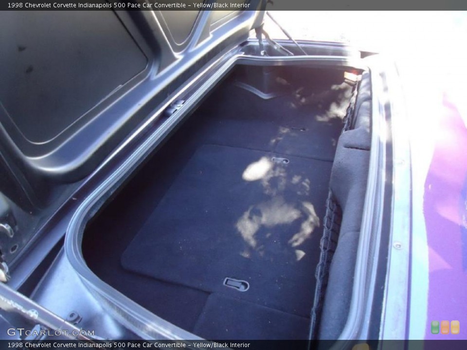 Yellow/Black Interior Trunk for the 1998 Chevrolet Corvette Indianapolis 500 Pace Car Convertible #41603735