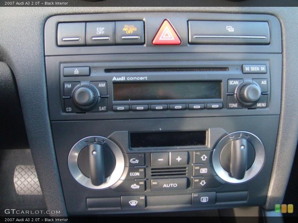 Black Interior Controls for the 2007 Audi A3 2.0T #41603753