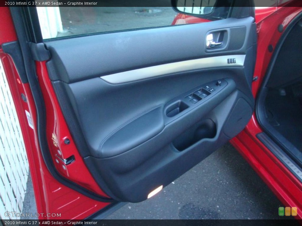 Graphite Interior Door Panel for the 2010 Infiniti G 37 x AWD Sedan #41604119