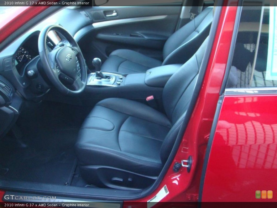 Graphite Interior Photo for the 2010 Infiniti G 37 x AWD Sedan #41604125