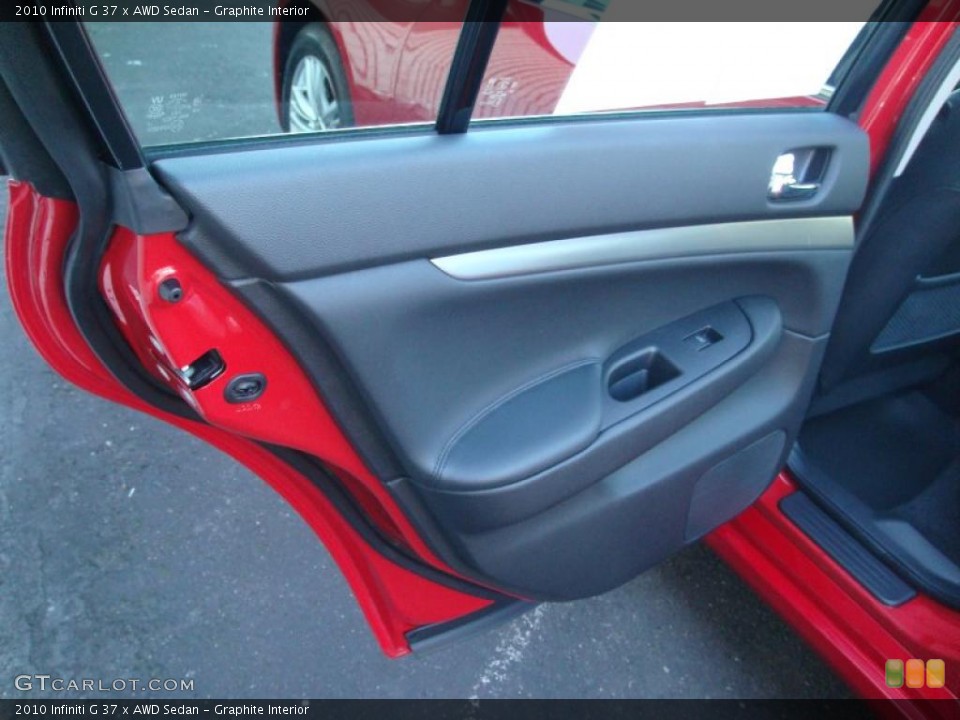 Graphite Interior Door Panel for the 2010 Infiniti G 37 x AWD Sedan #41604161