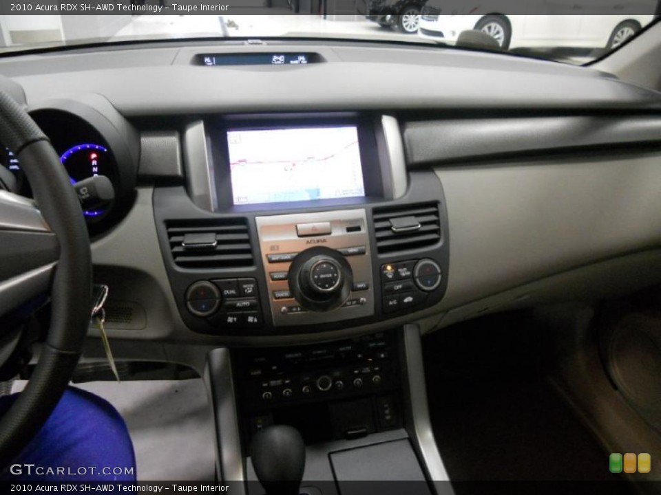 Taupe Interior Dashboard for the 2010 Acura RDX SH-AWD Technology #41604605