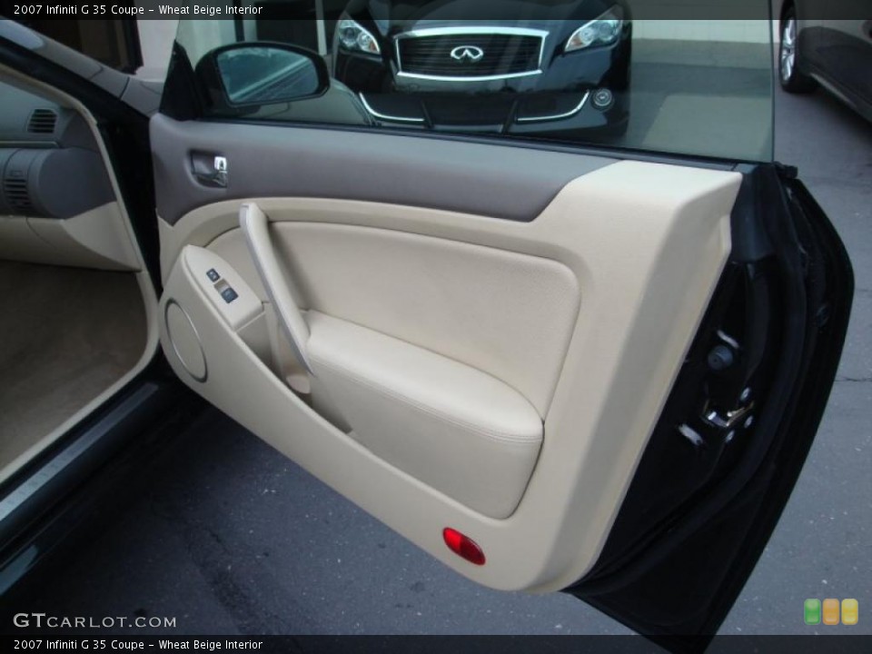 Wheat Beige Interior Door Panel for the 2007 Infiniti G 35 Coupe #41605021