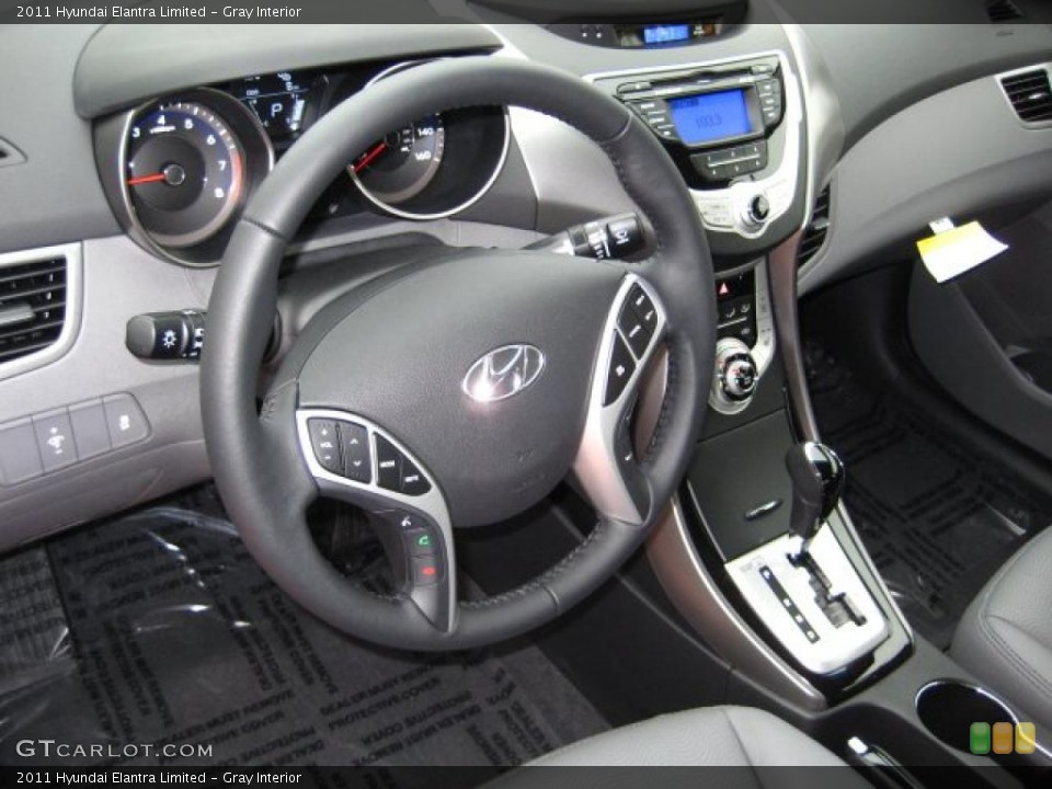 Gray Interior Prime Interior for the 2011 Hyundai Elantra Limited #41605869