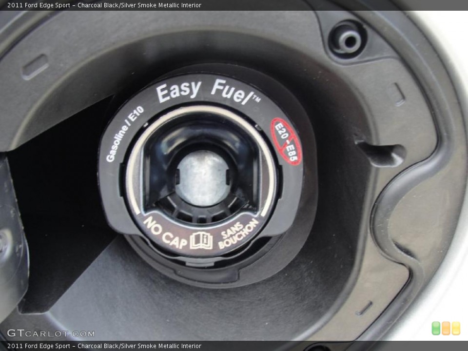 Charcoal Black/Silver Smoke Metallic Interior Controls for the 2011 Ford Edge Sport #41605985