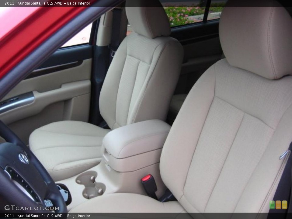 Beige Interior Photo for the 2011 Hyundai Santa Fe GLS AWD #41606073
